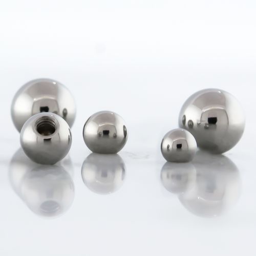 Steel Externally Threaded Plain Balls 16G