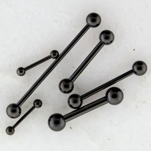 BLACK LINE EXTERNALLY THREADED STRAIGHT BARBELLS