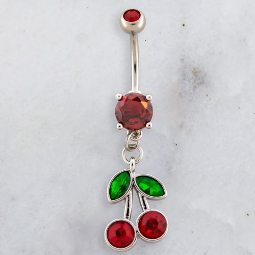 GEM CHERRY NAVEL RING