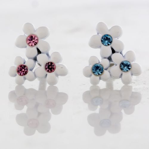 16G FLOWER EAR BARBELL