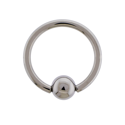 ANNEALED STEEL CAPTIVE BEAD RING 14G 1/2 5MM BALL