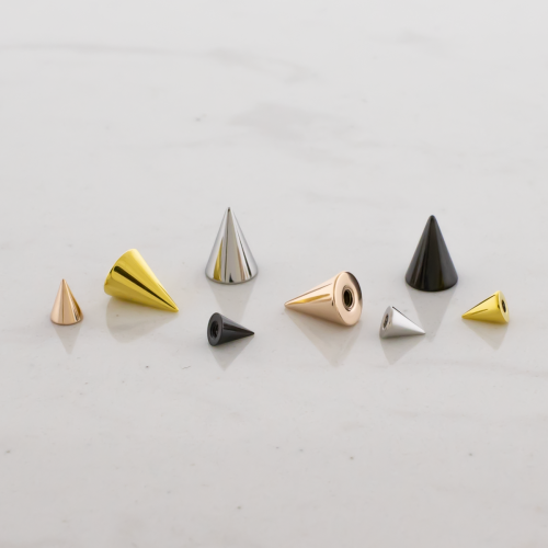 Steel Externally Threaded End - Cone/Spike 14g-16g