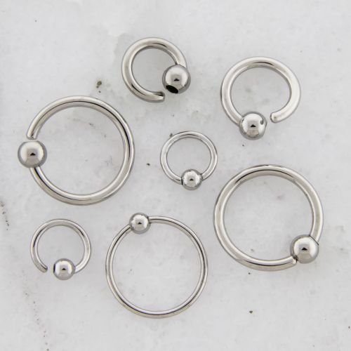 14G - 20G Steel Fixed Bead Captives