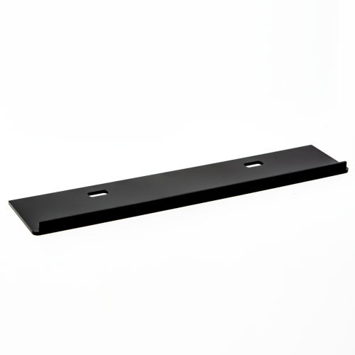 BLACK EXTRA SOLID SHELF WITH NO HOLES FOR PLUGS ON DISPLAY 350