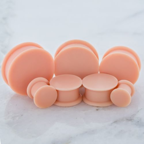 Skin Colored Tattooable Silicone Plugs