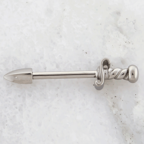 14g Sword Nipple Barbell