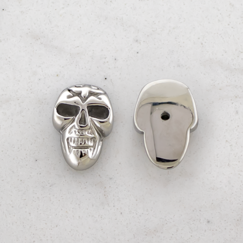 Steel Externally Threaded End - Skull 16g