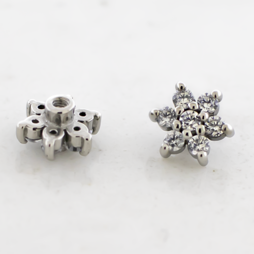 Steel Externally Threaded End - Gem Flower 16g