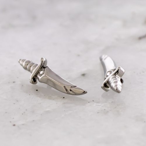 Titanium Internally Threaded End - Sword 14G-18G