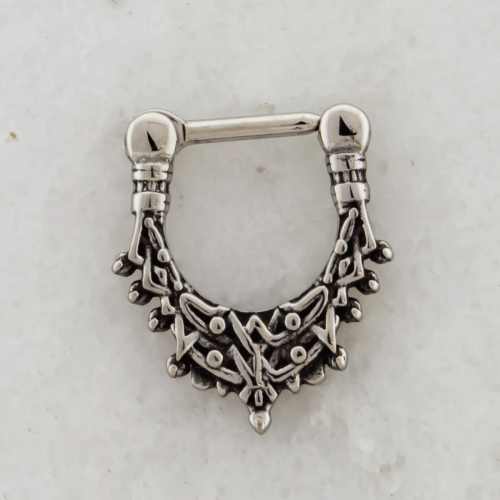 STEEL ENGRAVED SEPTUM CLICKER