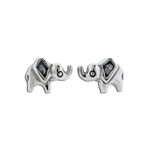 PAIR EARRING STUD ELEPHANT