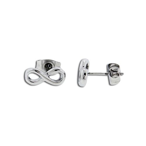 Steel Infinity Earring Studs