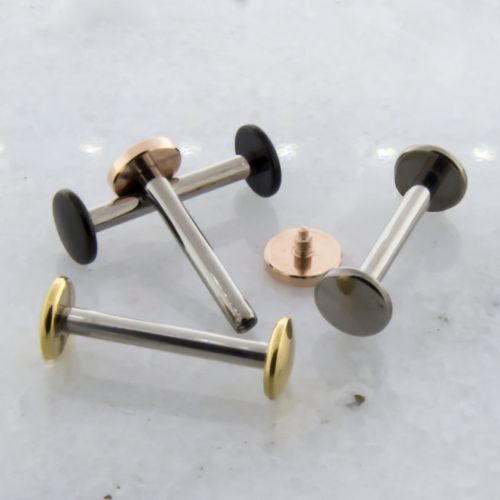 14G TITANIUM BARBELL W/ FLAT DISC 