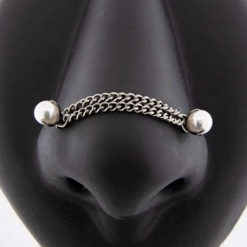 Titanium Threadless Nose Chain Curation - Lucienne