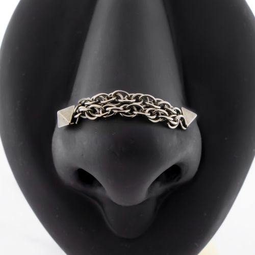 Titanium Threadless Nose Chain Curation - Thor