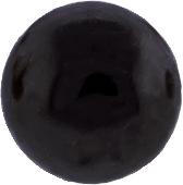 TITANIUM THREADLESS PLAIN BALLS-2.5MM-BLACK PVD