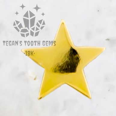 TEGAN'S TOOTH GEMS 18KT GOLD STAR