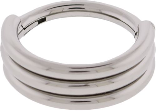 HINGED SEGMENT RING 16G 1/4 ASTM F-136 TITANIUM - 3 RINGS SAME SIZED RINGS