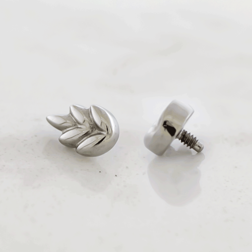 Steel Internally Threaded End- 5 Leaf Accent End 16G/18G 