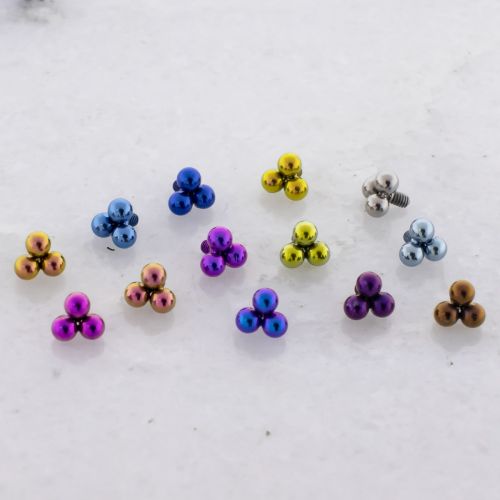 Titanium Internally Threaded End - Trinity Bead 18G-14G