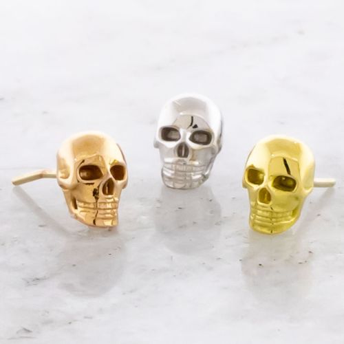 18K GOLD THREADLESS SKULL ATTACHMENT