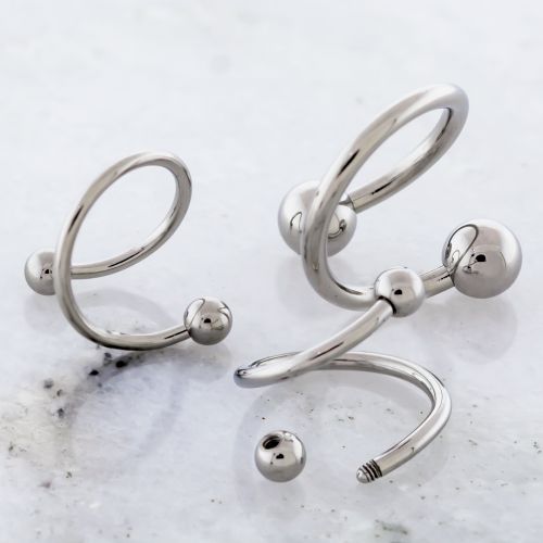 EXTERNALLY THREADED STEEL TWISTED BARBELLS